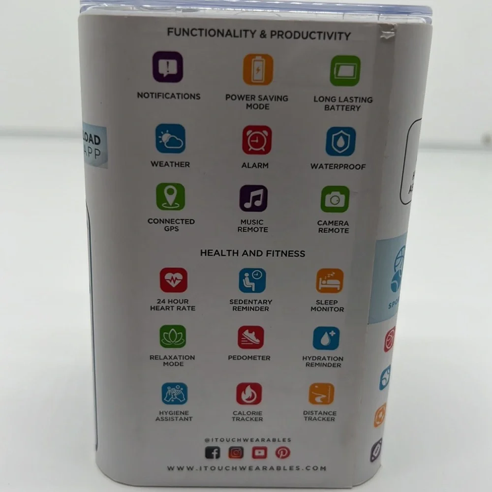 iTOUCH Air 3 Smart watch Fitness Tracker, Heart Rate 44mm Case